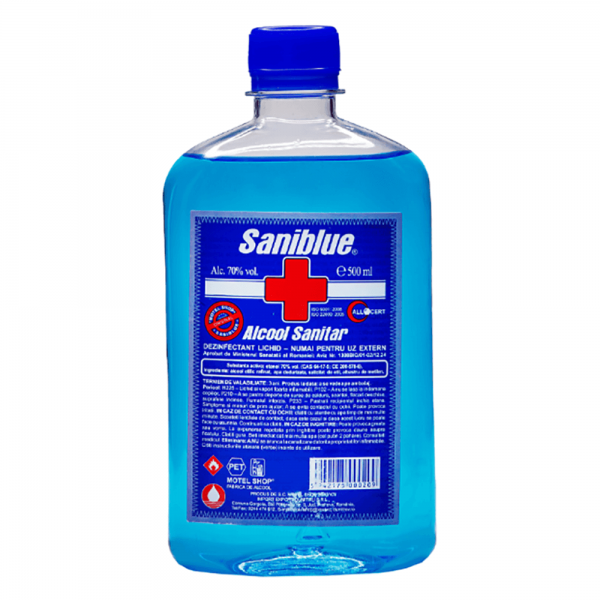 Alcool sanitar 500ml, 70%, Saniblue