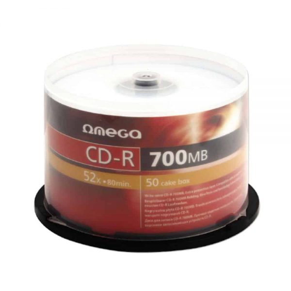 CD-R Omega 52x, 700MB, 50 buc/set