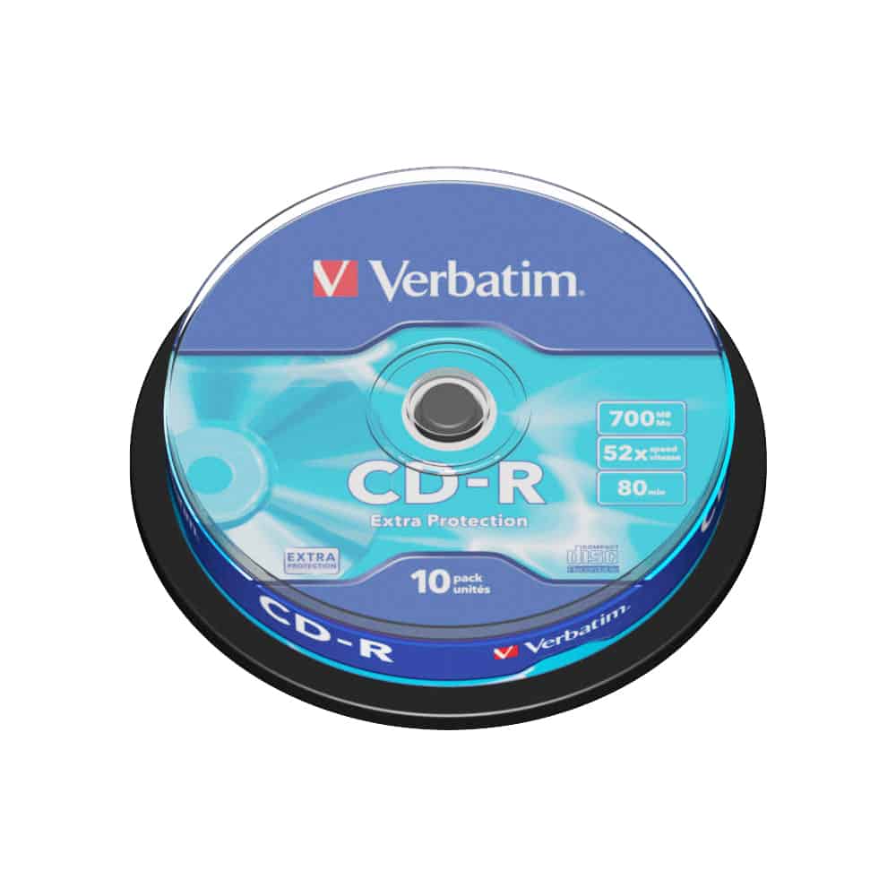 CD-R Verbatim 52x, 700 MB, 10 bucati/spindle