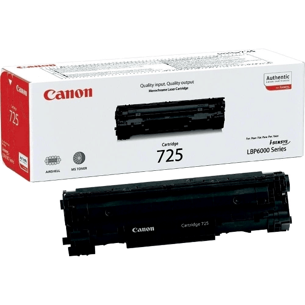 Toner original Canon CRG-725, 1600 pagini, negru