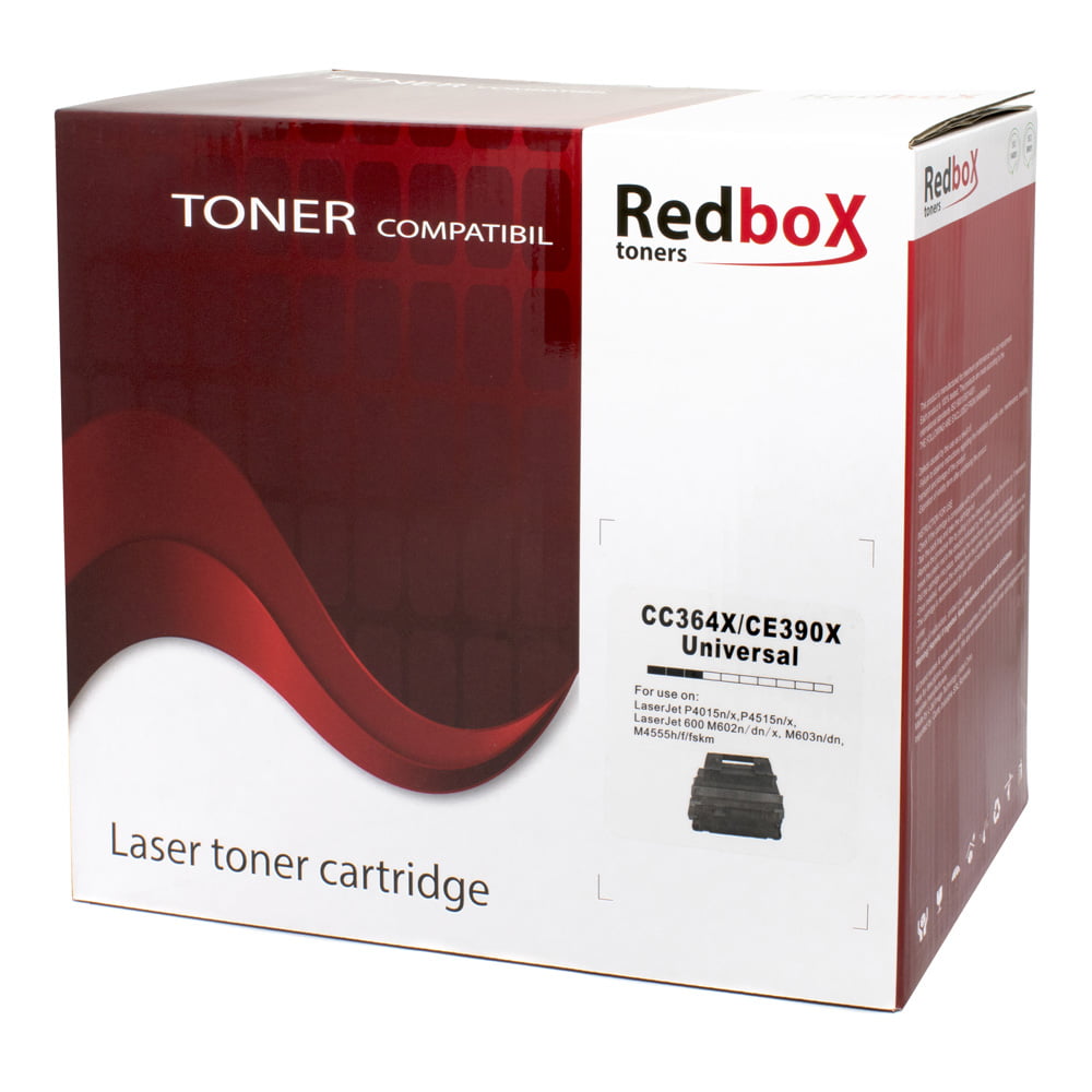 Toner compatibil REDBOX CC364X/CE390X 20K HP LASERJET P4015N