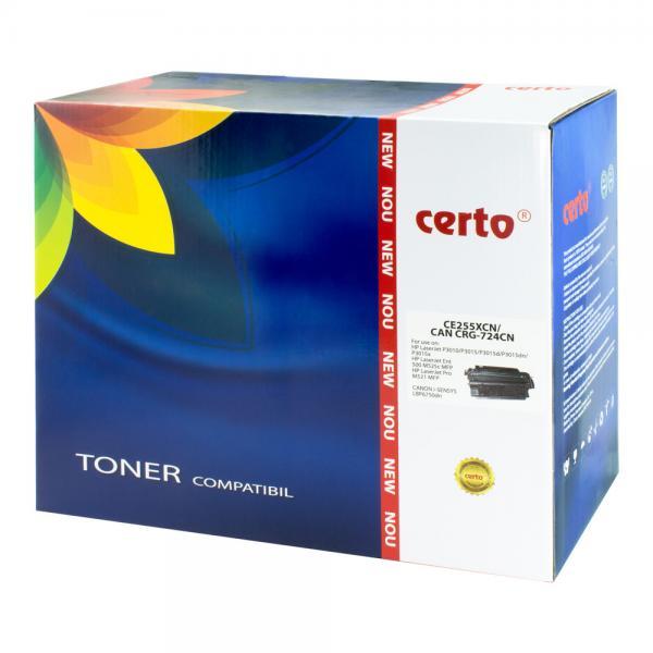 Toner compatibil HP CE255X/CRG-724H, 12,5K, LASERJET P3015