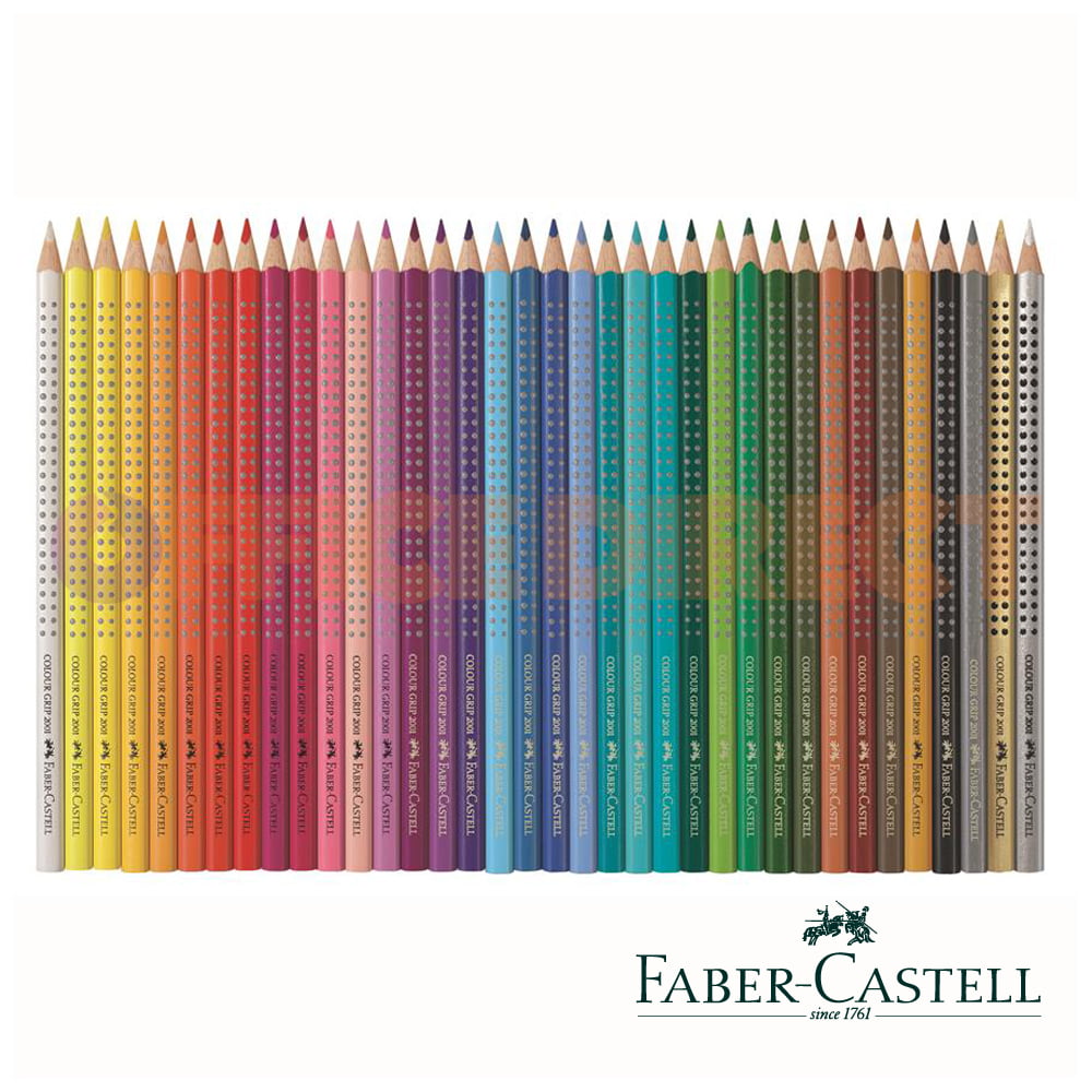 Creioane colorate cerate triunghiulare 12 culori/set FABER-CASTELL