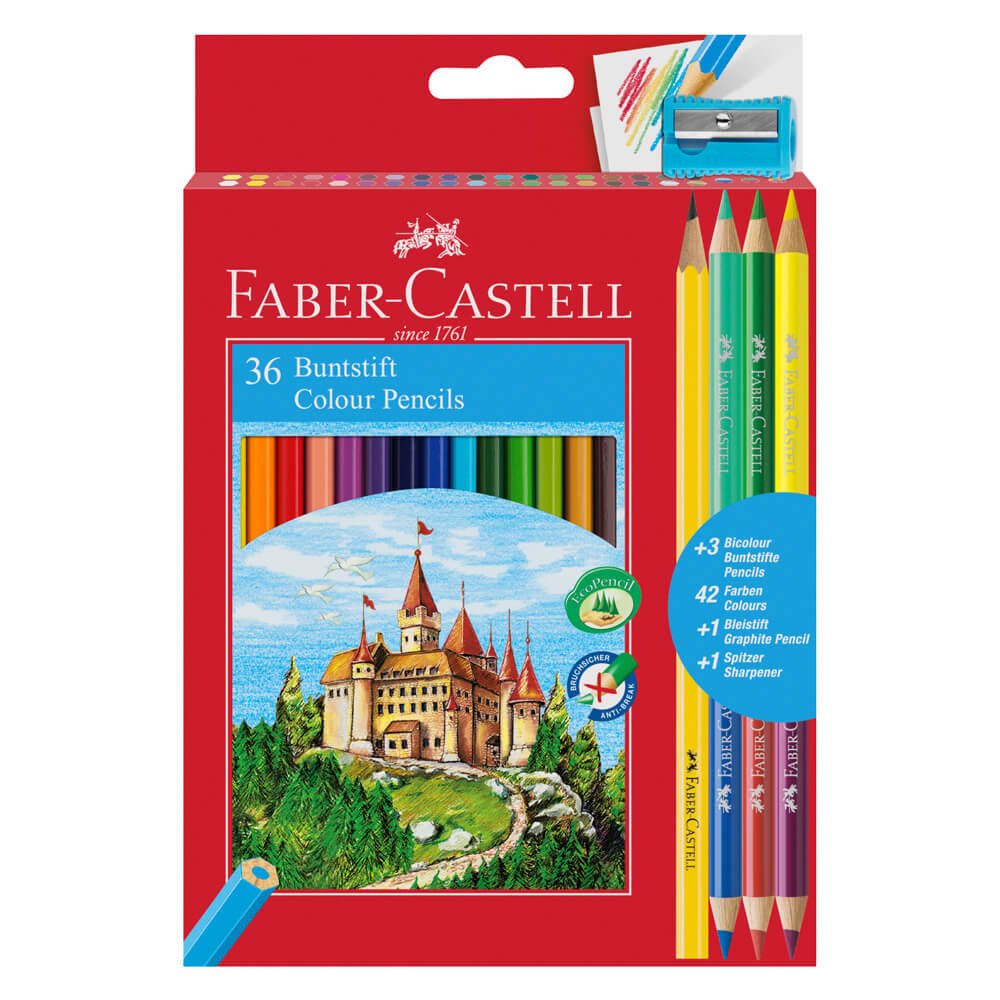 Creioane colorate eco 36+3+1 buc/set FABER-CASTELL