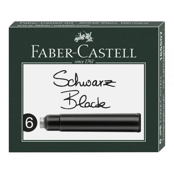 Patroane cerneala scurte, 6 buc/set, Faber-Castell