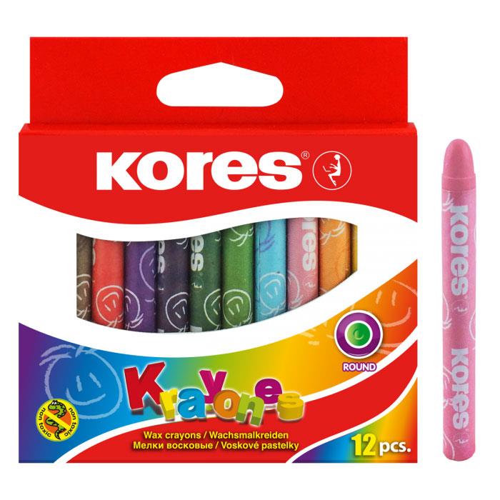 Creioane cerate 12 culori/set Kores