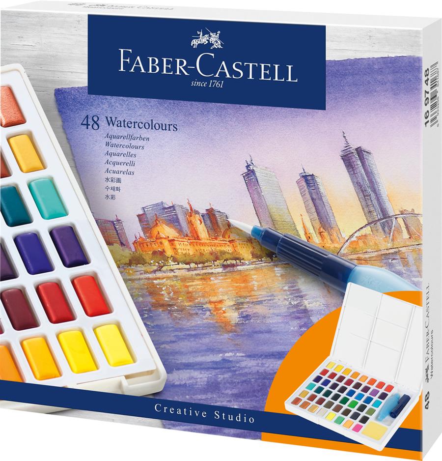Acuarele 48 culori Creative Studio Faber-Castell