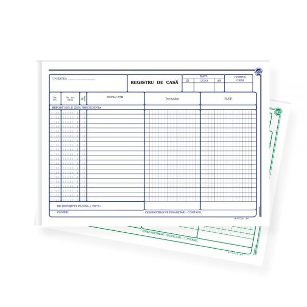 Registru de casa autocopiativ, A4, 2 exemplare, 3 buc/set
