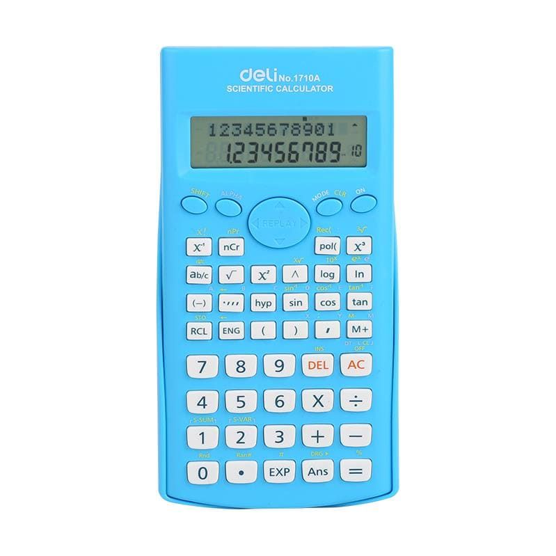 Calculator stiintific, 12 digiti, 240 functii, diferite culori, Deli 1710A