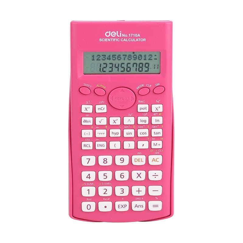 Calculator stiintific, 12 digiti, 240 functii, diferite culori, Deli 1710A