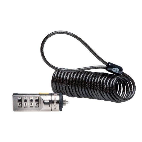 Cablu de securitate cu cifru Kensington, portabil, 3.5 mm, 180 cm, argintiu