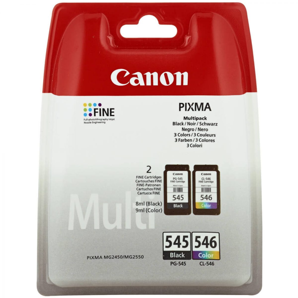 COMBO PACK PG-545/CL-546 ORIGINAL CANON MG2450