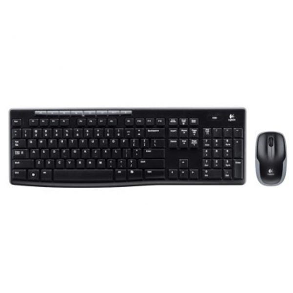 Kit tastatura si mouse Logitech MK270, wireless, negru, US