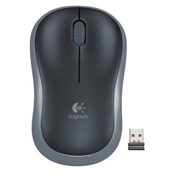 Mouse wireless Logitech M185, gri