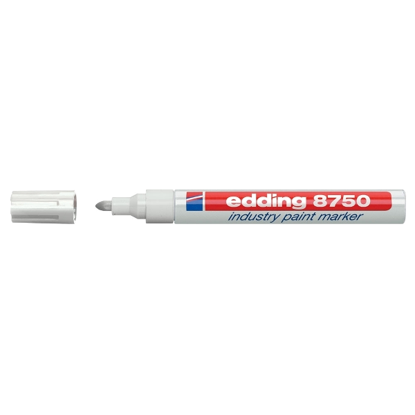 Marker cu vopsea Edding 8750,corp aluminiu,varf rotund, 2-4 mm