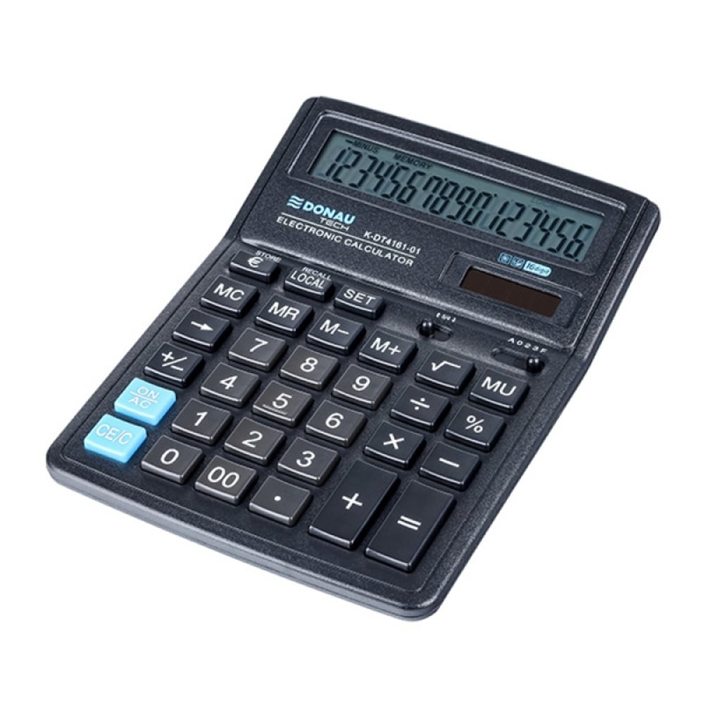 Calculator de birou 16 digits, 193x143x38 mm, Donau Tech DT4161