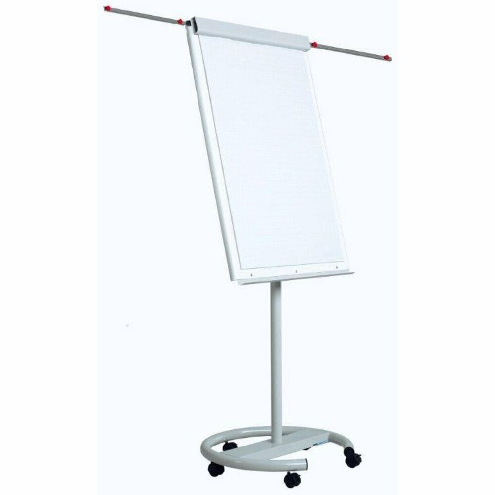 Flipchart magnetic mobil 70x100 cm, brate laterale, Optima Vision